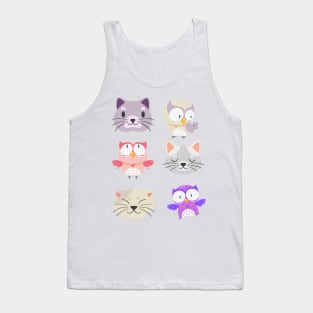 A Cat and an Owl | Cat & Owl | Animals | Gift for PetLovers Tank Top